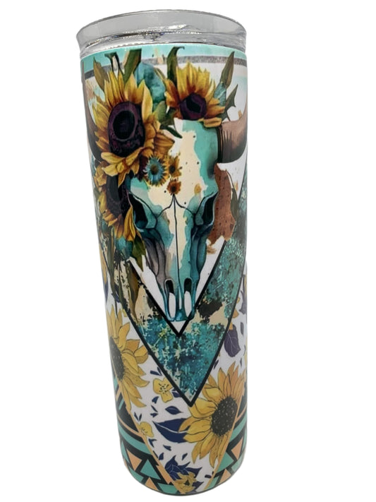Skull & Sunflowers